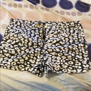 H&M leopard print shorts size 12